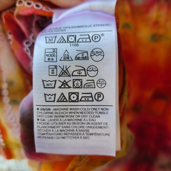 Tie Dye GAP Fitted boyfriend button front - Picture 14 of 14